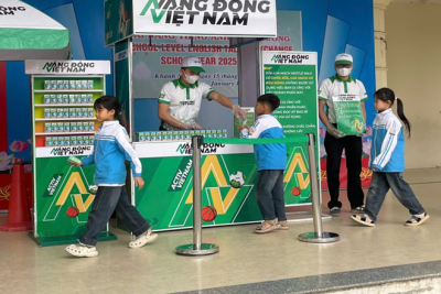 CHƯƠNG TRÌNH TRAO TẶNG SỮA MILO CHO HỌC SINH TRƯỜNG TIỂU HỌC KHÁNH HỒNG